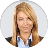 Happy female customer Happy female customer